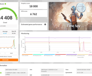 My RX 6800 Hit 18K on Time Spy!