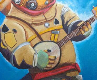 I made a painting of my favorite traveler.