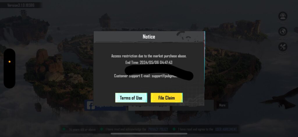 PUBG BAN