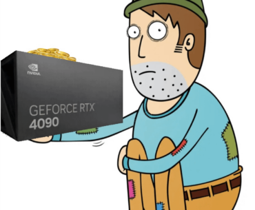 When you spend all your budget on an overkill GPU and have nothing left to finish the build