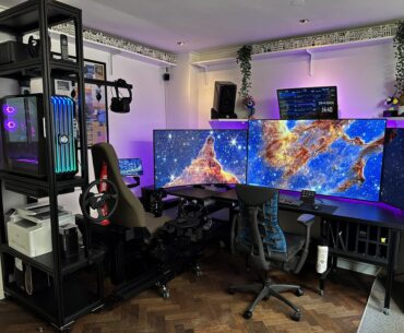 My Battle Station with Simpit for Racing and Flying Fixed Wing Aircraft & Helicopters