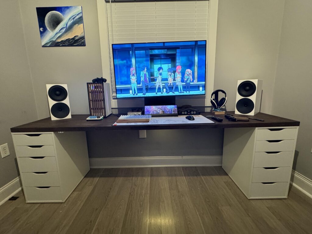 First big desk setup. First big desk setup.