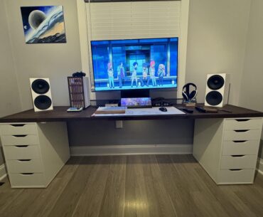 First big desk setup.