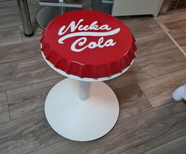 Finally finished my Nuka Cola bottle cap stool