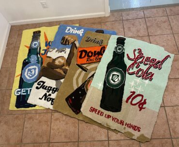 I made the posters from Verrückt into rugs