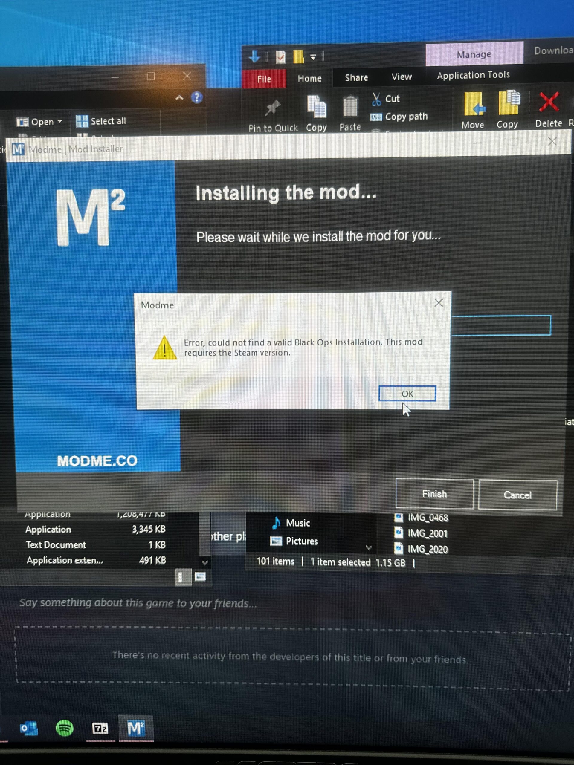BO1 mod Mindshare instillation error – help! ๐ BO1 mod Mindshare instillation error - help! ๐