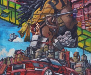 "The Man with the Iron Jaw" my painting