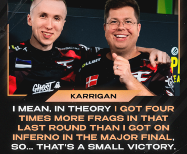 karrigan about the last round against NAVI.