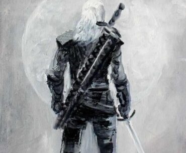 Geralt of Rivia oil painting by me