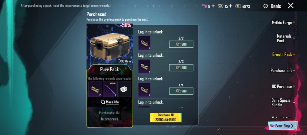 Growth pack