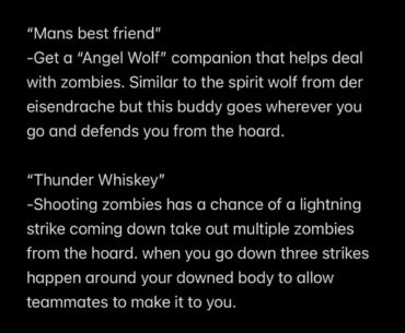 Perk ideas