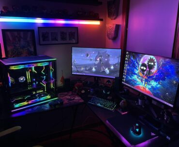 My current battle station setup! Any ideas or recommendations are accepted. Love to add more to make it better.
