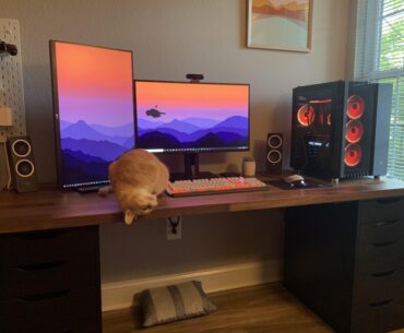 First battle station I think the cat approves