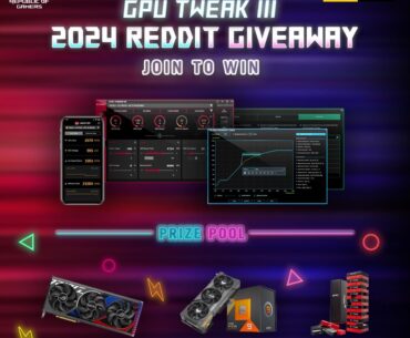 ASUS x PCMR - GPU Tweak III WORLDWIDE GIVEAWAY (Week 3)! Win an ROG STRIX RTX 4080 SUPER, a bundle of TUF Gaming RX 7900 XT and a Ryzen 9 7950X3D, and many ASUS ROG Goodies!