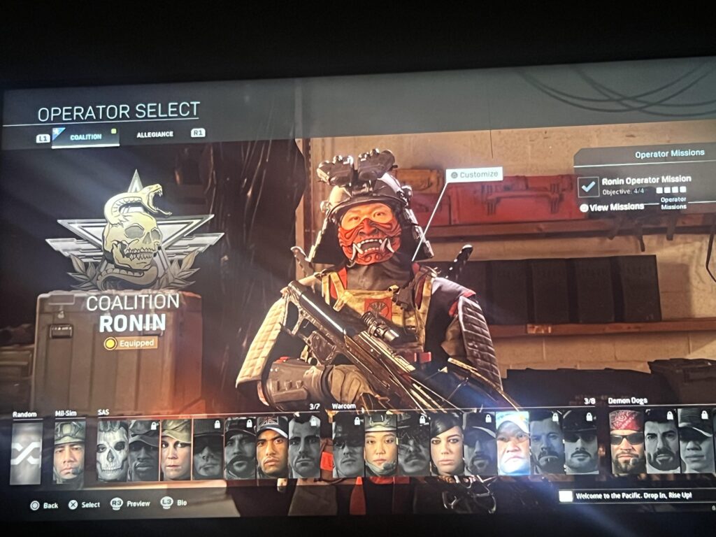 So sad that this operator is not in MW2, my favorite no doubt