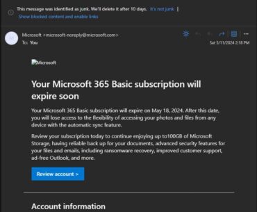 I use Hotmail and Microsoft just flagged their own email as junk
