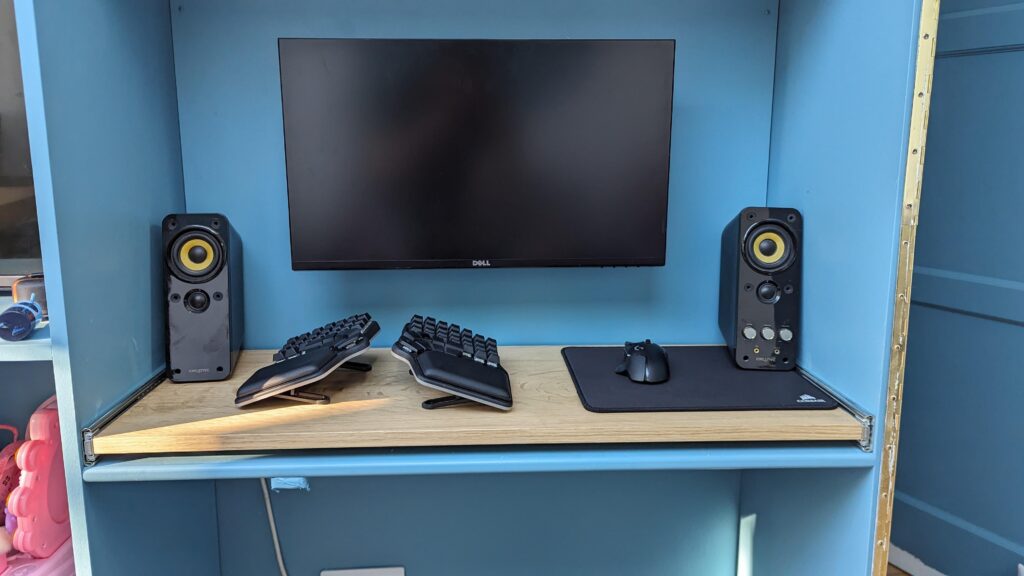 My no cable build for my no power pc