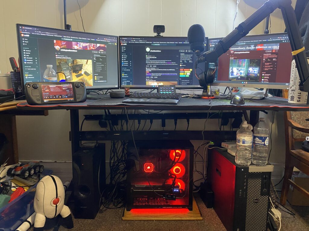 My current battlestation (I'm still not good at cable management)