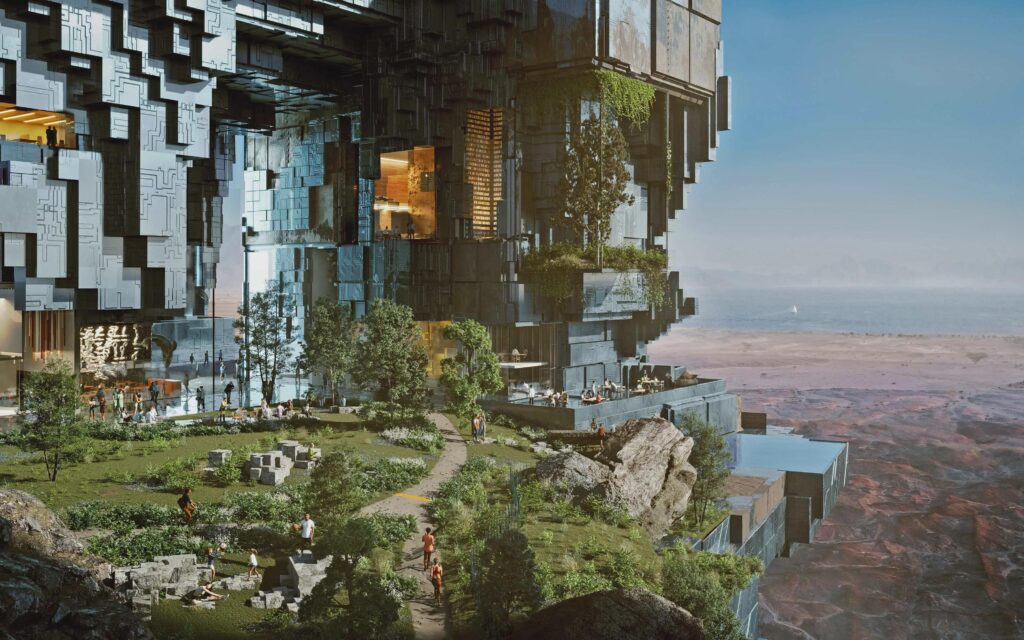 Anyone know what are the cube-thingies-art style is called (trynna find more)