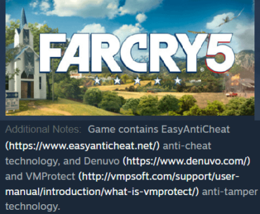 Why does Far Cry 5, a singleplayer game, have three different forms of DRM?