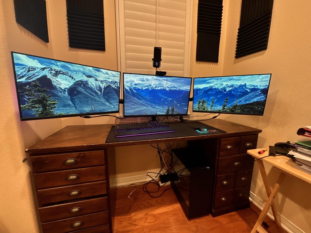 just got my first triple monitor