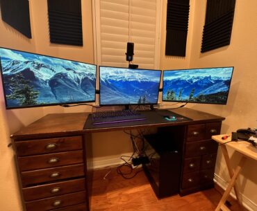 just got my first triple monitor