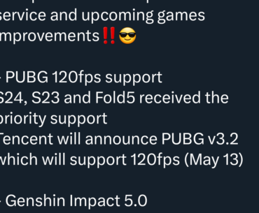 Samsung devices that gonna get 120fps for the upcoming update.