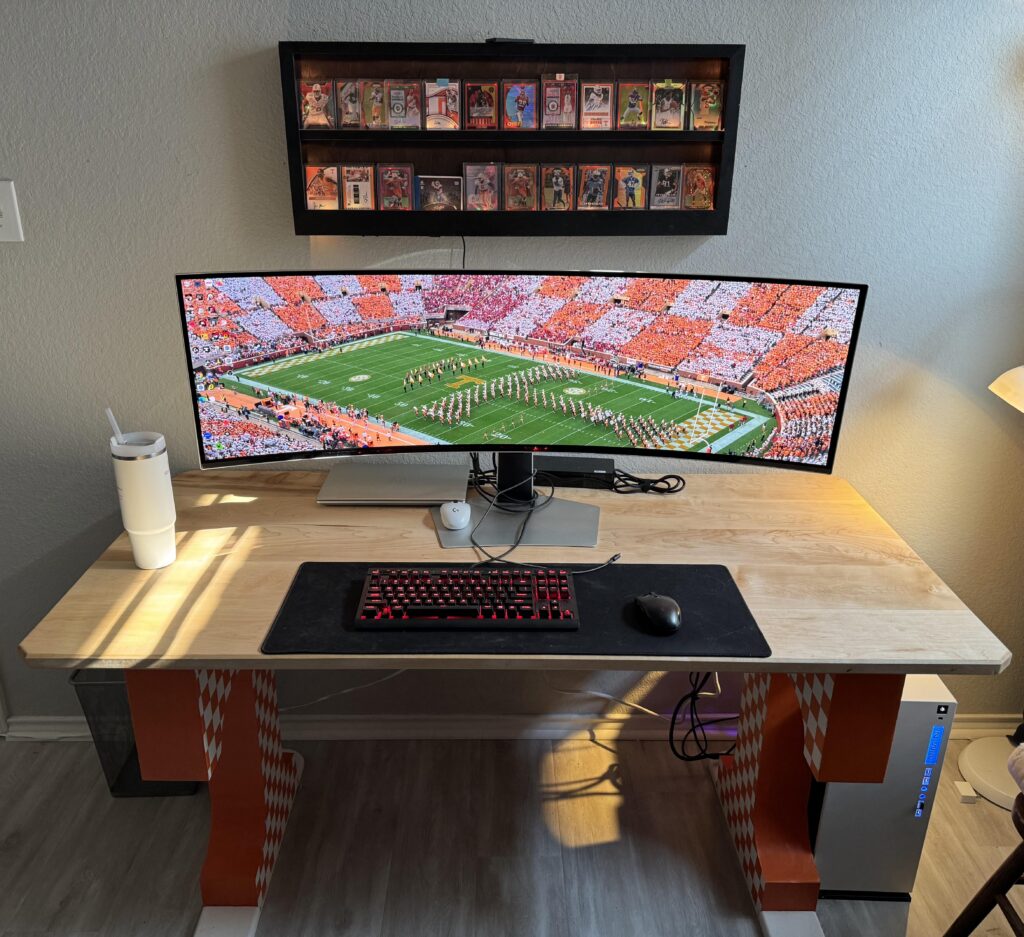 My University of Tennessee themed battle station - desk custom build my me.