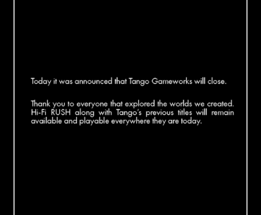Tango Gameworks Shutting Down.