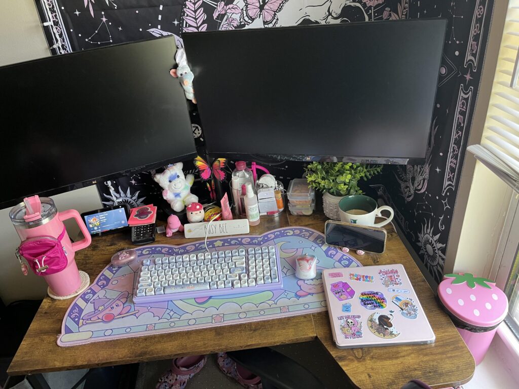 My Wife finally upgraded after years of WFH