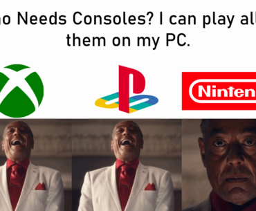 I mean we can play all of them. Xbox, PlayStation, and Nintendo. it's facts.