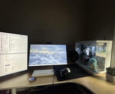 my setup daytime vs night :) ops on how i could improve it? thanks