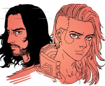 V and Johnny (my art)