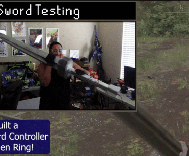 I built a Greatsword Controller for Elden Ring! 7ft Sword + Motion Controls = Broken ceiling fans