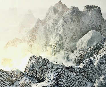 My mountainous Minecraft world