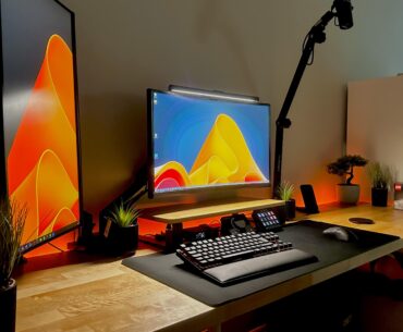 What should I add to the wall behind the monitor?