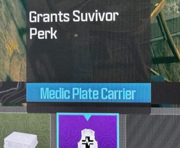 Grants “Suvivor” Perk? Ok..