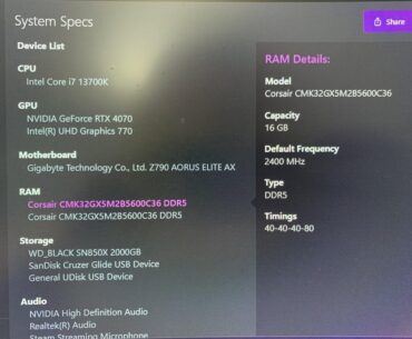 Best XMP Settings for my DDR5 RAM?