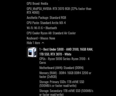 advice on pc