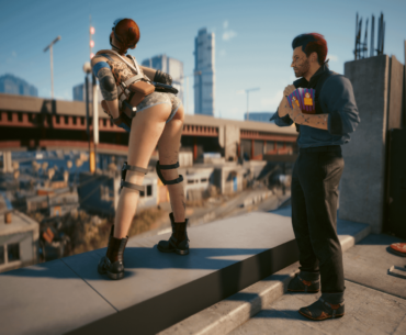 There are so many views worth staring at in Night City