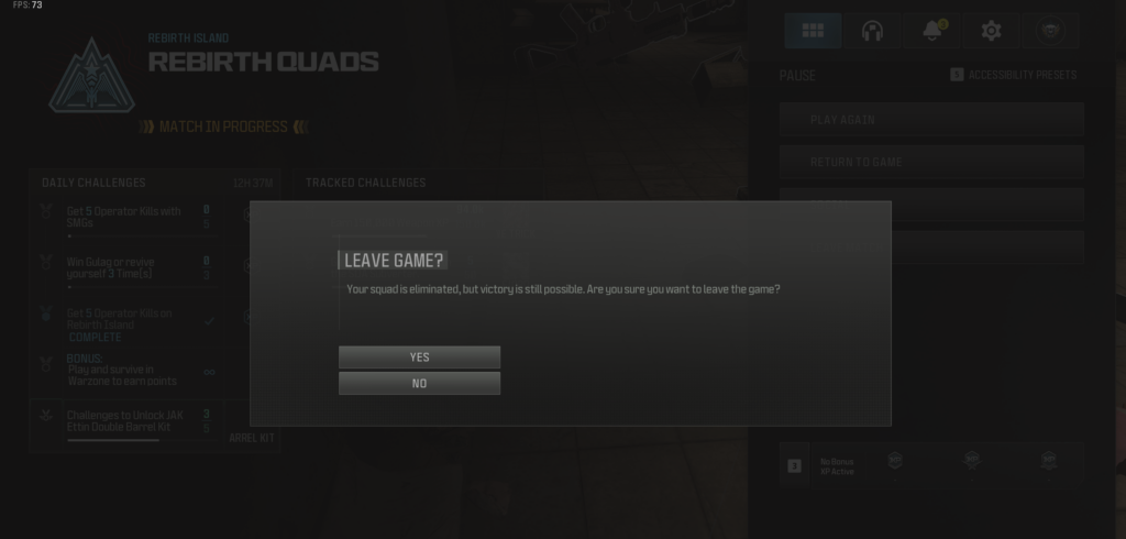 "Your squad is eliminated, but victory is still possible" message. What does it mean? Entire squad dead, no jailbreak event. Waited a couple of minutes and nothing happened?
