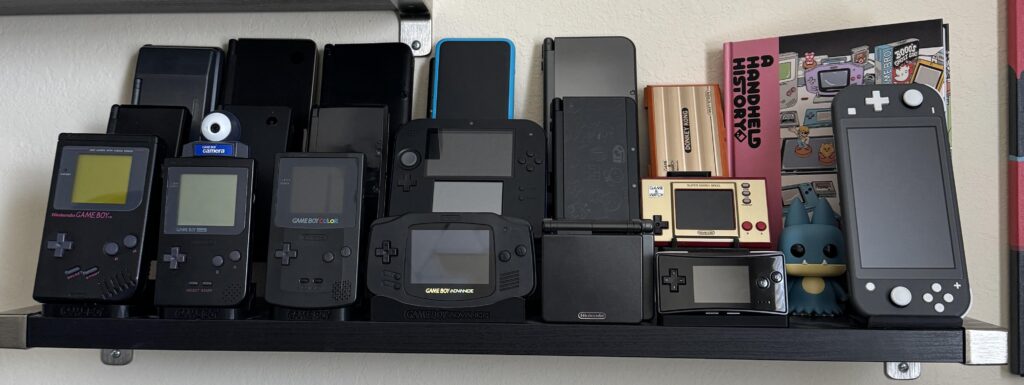 Every Nintendo Handheld in One Shelf