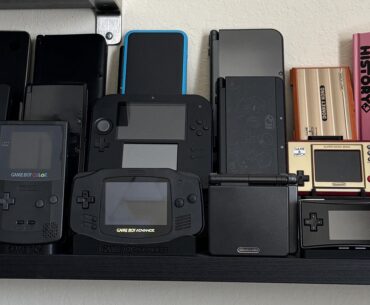 Every Nintendo Handheld in One Shelf