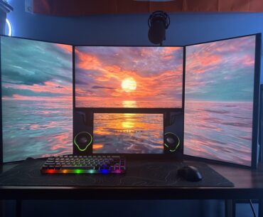 Updated setup, minor update, just moved the monitors to a precise measurement