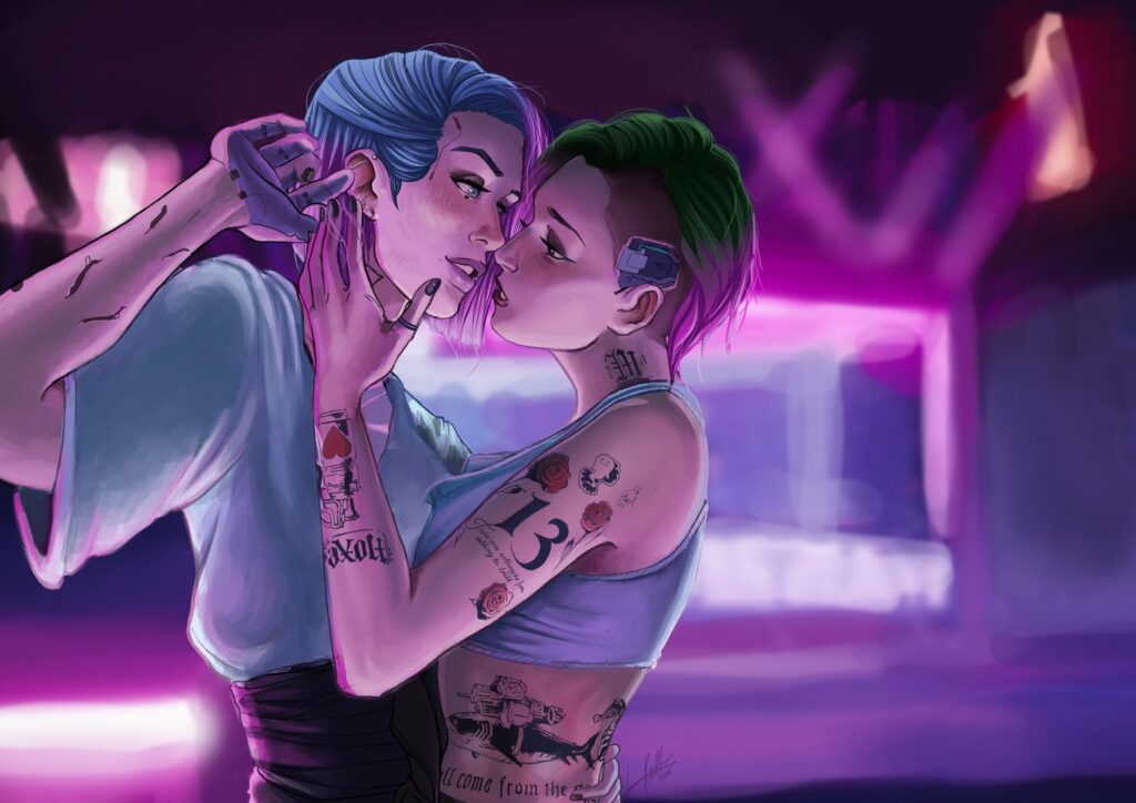 V and Judy by Striped-Stocking