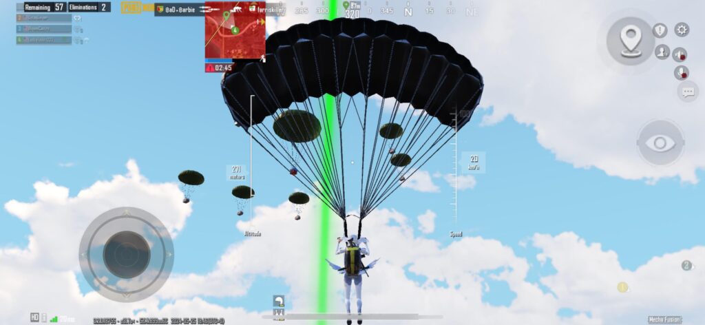 You can open them in the air