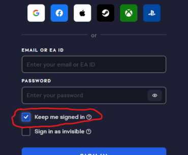 What does this checkbox do? It doesn't keep my signed in that's for sure.