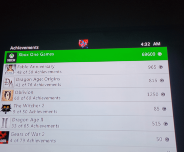 My Xbox and Xbox 360 Gamerscore