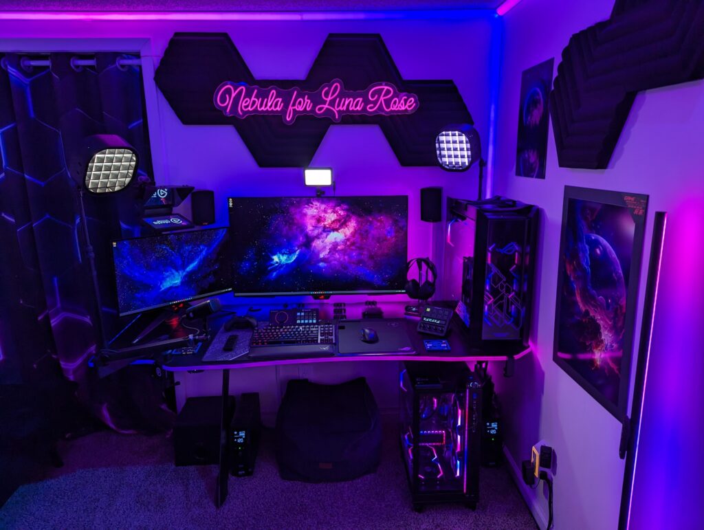 All ROG stream setup dedicated to our daughter Luna