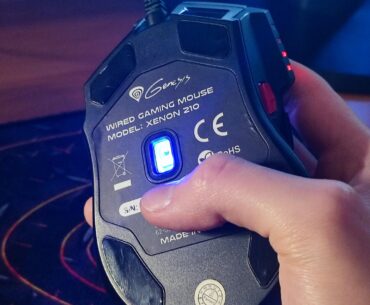 I turned my mouse sensor blue